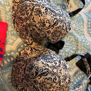 Cacique 40DDD Black and Tan bra